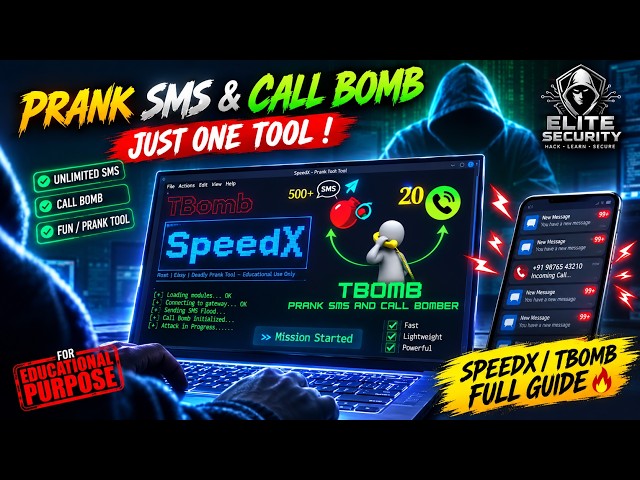 TBOMB SMS Bomber Tool (For Educational Purposes Only) #cybersecurity #kalilinuxtools #ethicalhacking
