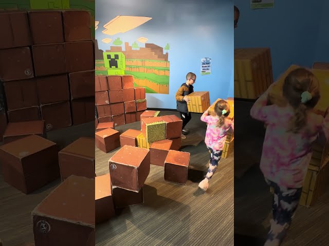 Klay And Skylar Having A Blast In The Minecraft Building Room | They Have A Great Imagination