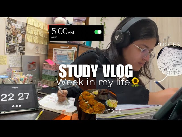 *productive Study Vlog📑🎯|pulling all nighters,making notes,food✨#trending