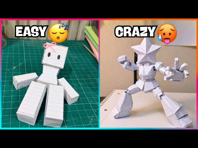 Level 1 to 100 Paper Crafts | From Simple to Genius