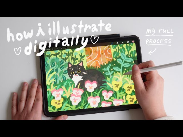 how I illustrate on procreate ♡ fav brushes + full process