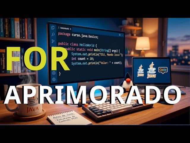 Curso Certificação Java 21 - For Aprimorado #programação #java