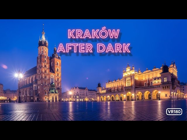 Krakow Walking Tour | Old Town Market Square 3D Virtual Reality VR180