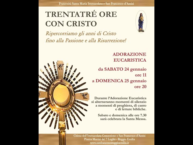 24-25 gennaio 2026 - Fraternità S. M. Immacolata e S. Francesco - RE