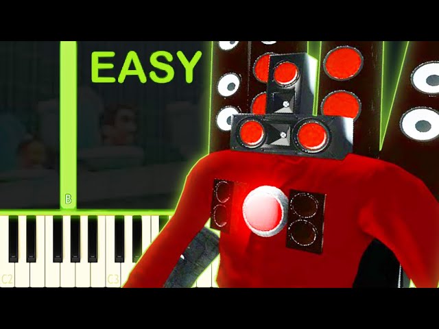 SPEAKERMAN THEME | Skibidi Toilet - EASY Piano Tutorial