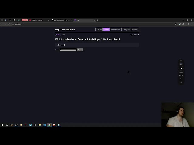 Rust Until It’s Automatic #009 | Studying candle & website quizzes