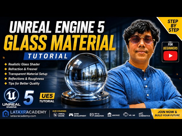 Unreal Engine 5 Glass Material Tutorial  Realistic Glass Shader in UE5
