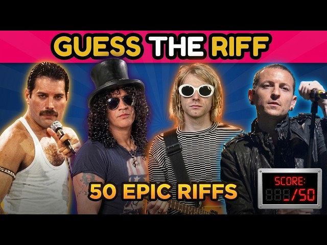 How Many Can You Guess? 🎸 50 Epic Guitar Riffs Challenge