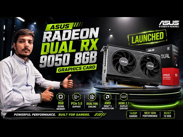 ASUS Dual RX 9050 OC 8GB GDDR6 Graphics Card Launched - All Specs, Features, and More Explained