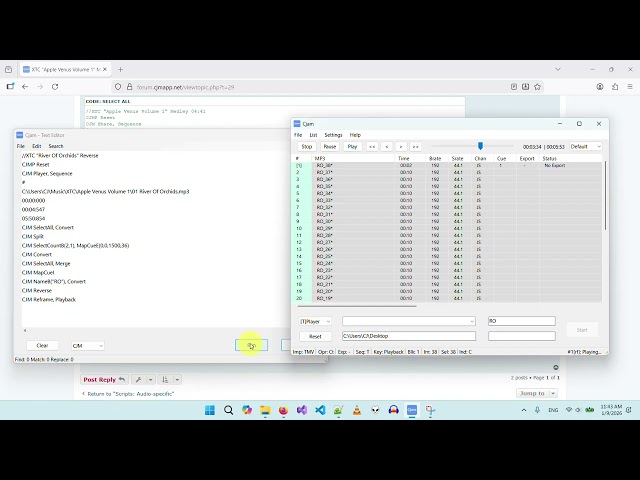 XTC "River of Orchids" Loop Structure Reversed