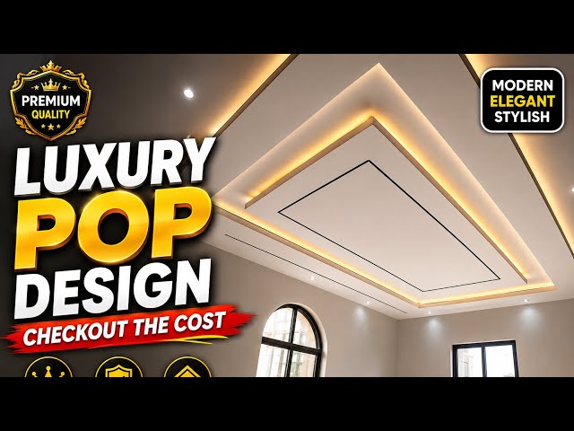 Beautiful POP Ceiling Design | Check Out the Cost! Luxury and simple concept 
