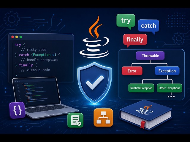 Java Exception Handling Complete Guide | throw vs throws, Try-With-Resources & Exception Hierarchy