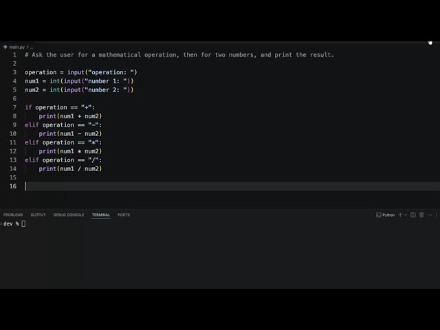 Easy Calculator (Python Beginner Project)