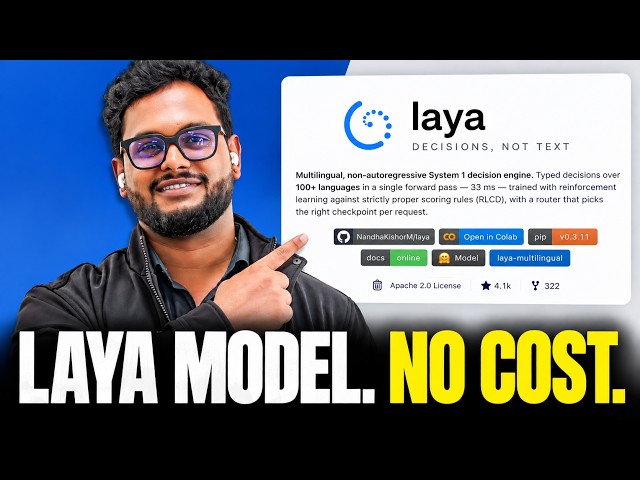 Laya AI Model: Fast, Multilingual & FREE! | Run Locally (தமிழில்)
