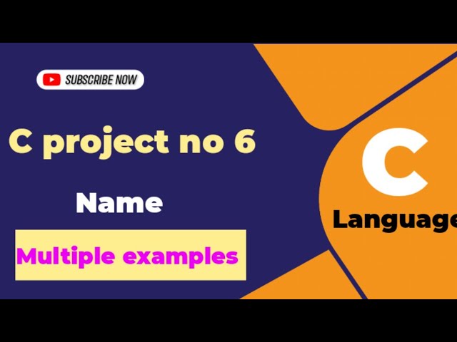 Multiple examples project in c language 💻 // c language projects #conding #c language