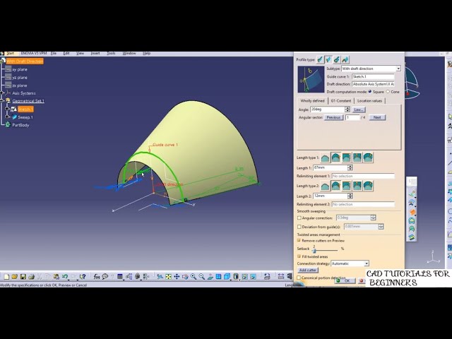 All 21 Types of Sweep surface commands In CATIA I Generative shape Design - Updated Video Tutorial