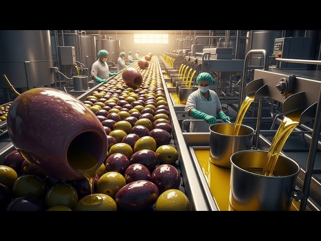 Inside a Modern Olive Factory: From Bitter Fruit to Liquid Gold Oil (Full Process)