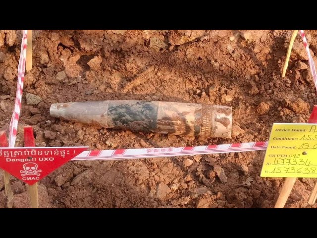 CMAC clears unexploded 155mm shells in Preah Vihear