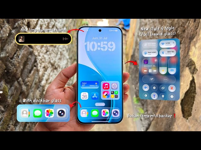 HyperOS 4 & iOS 26 style theme customization, full liquid glass, 100% working on all Redmi, POCO ...