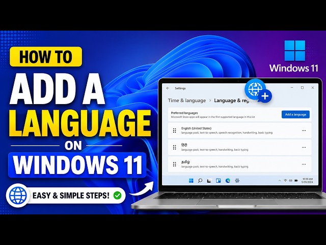 How to Add a Language on Winodws 11 | Your Mother Language /2026