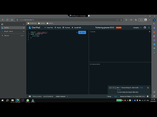 How to elevate a number to the power of in dart