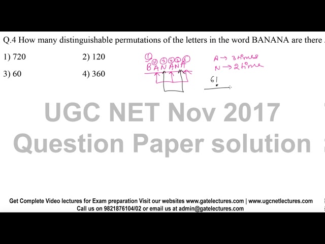 UGC NET November 2017  Paper II Question 04 Computer Science