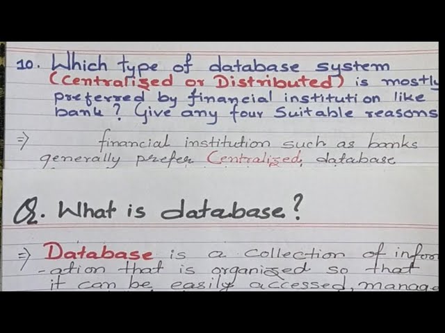 Class 12 Computer Science Most Important Question | Database Management System (DBMS) | NEB #neb