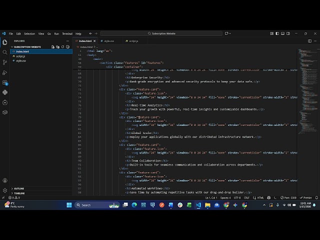 Create a Real-World Subscription Website Using HTML, CSS & JavaScript | No Framework 🚀