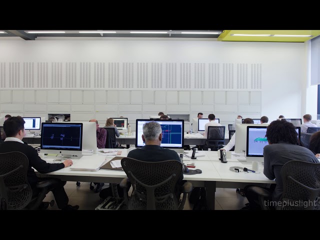 Office workers by day - Timelapse Tuesday 4k