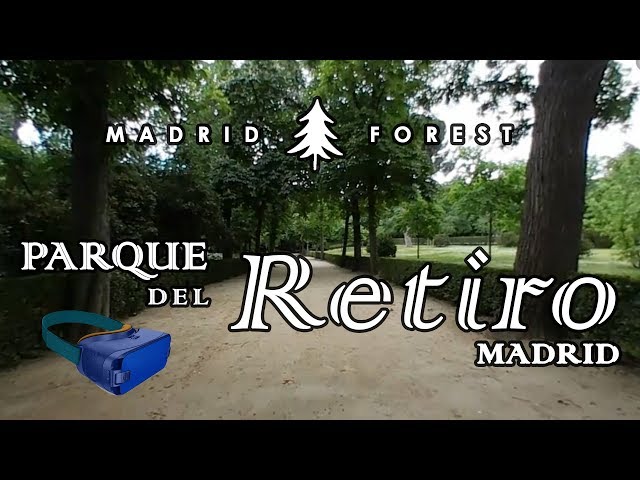 VÍDEO 360 GRADOS 🌲 Parque del Retiro 🌲 Madrid - 360 con sonido ambiente