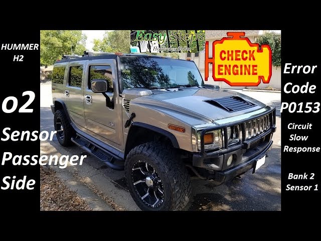 How To Install Oxygen o2 Sensor Passenger Side on HUMMER H2 | Code P0153