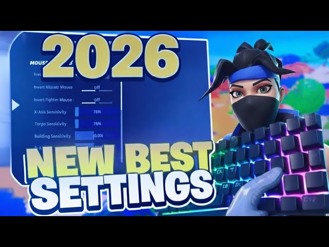 NEW BEST 2026 Chapter 7 PC Keyboard & Mouse Settings, Sensitivity + Keybinds In Fortnite!