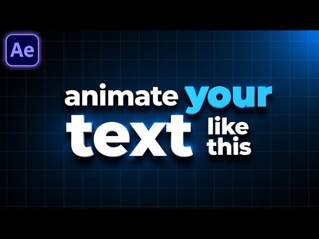Create Stunning Kinetic Typography in After Effects | Motion Graphics