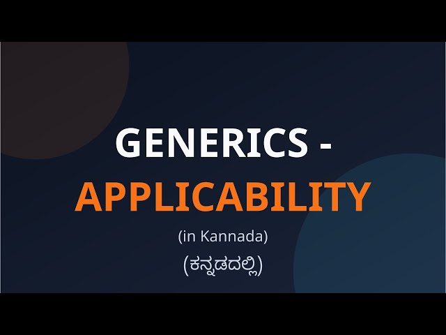 Chapter5 - Generics Applicability ಜಾವಾ_ಜಗದೊಳ್‌ #Java #Kannada #BannanjeTargati #ಬನ್ನಂಜೆ_ತರಗತಿ
