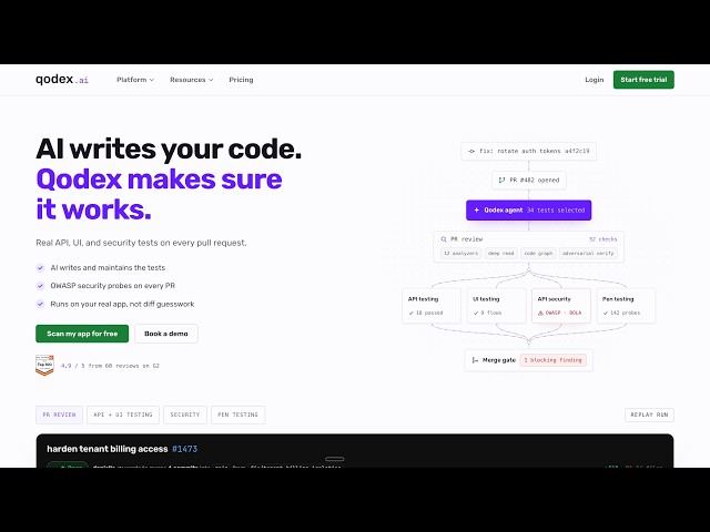 AI Code Review on Every Pull Request — Qodex PR Review Demo