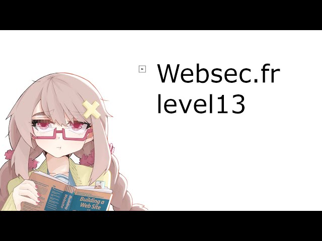 Websec.fr - level13