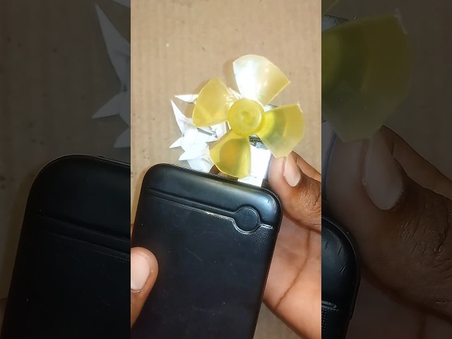 How to make mini fan 🤩 ! #fan #powerbank #motor #project #ytshorts #shorts