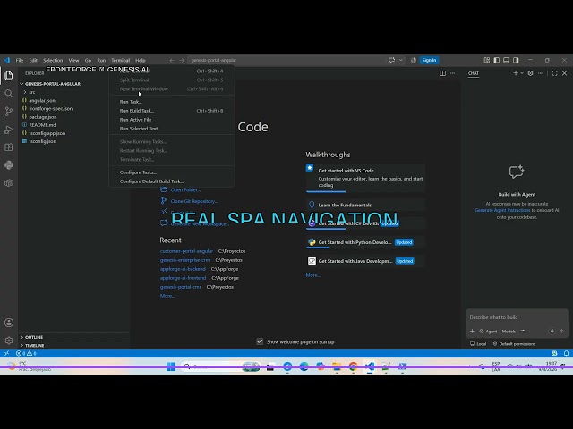 Build a Real Angular SPA with AI | FrontForge – Multi-Framework AI Frontend Builder
