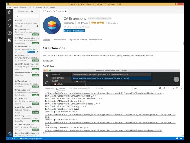 ASP NET CORE CON MYSQL - USANDO VISUAL STUDIO CODE EN UNA APLICACION EN .NET CORE - VIDEO 03
