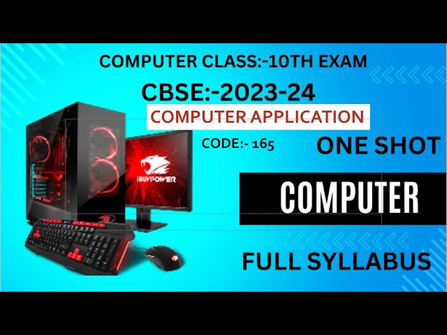 Complete Computer Revision   Class 10 Computer #class10th