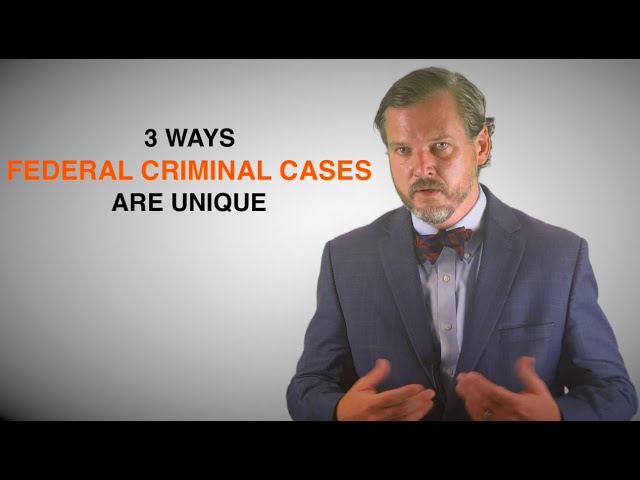 3 Ways Federal Criminal Cases are Unique