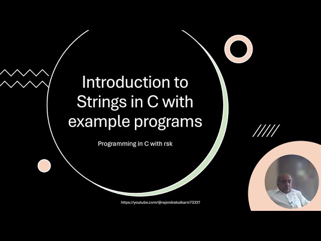 Strings (Character arrays) in C with examples, Declaration of char arrays and initialization
