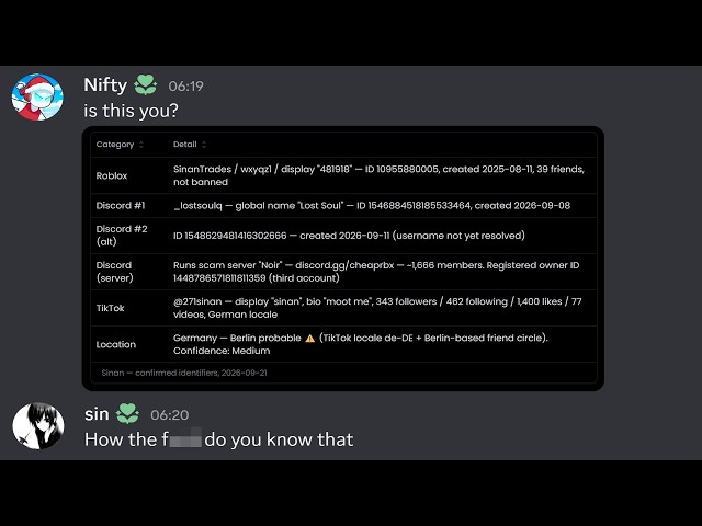 Tracking Down A Robux Scam Server, Then Raiding Them!