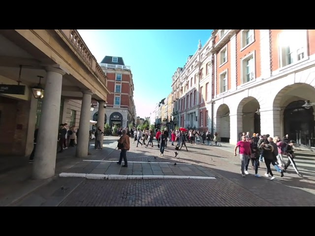Covent Garden Walking Tour London England Oct 2019 UK VR180 VR 180 Oculus Virtual Travel Tourism