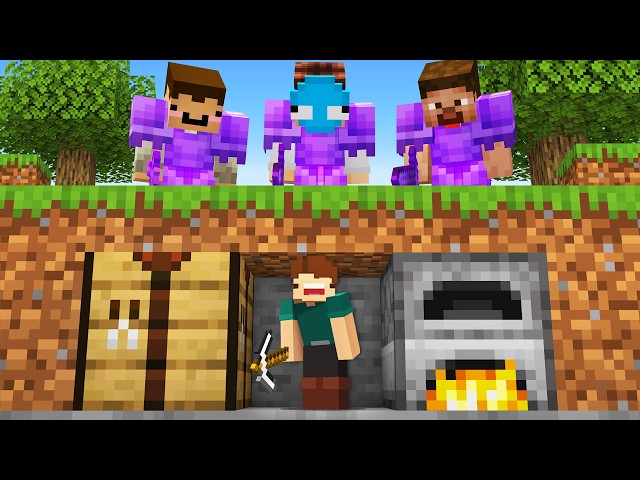 Minecraft Manhunt, But I'm Secretly TINY...