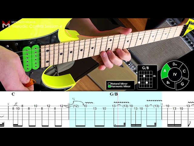 Guitar Exercise Melodic Control Session 4 #guitar #guitarsolo  #guitarlesson