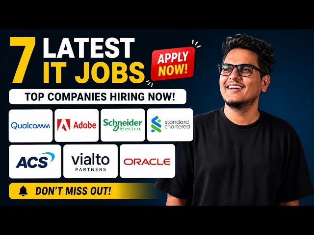 Latest IT And Non IT Jobs | Software Engineering |  QA | Disk Job |Apply Now 