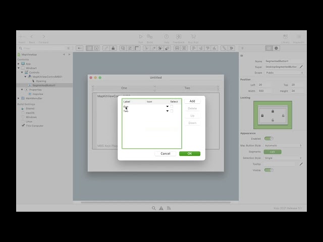 Apple MapView in Xojo