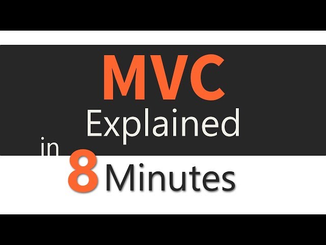 MVC Explained in 8 Minutes