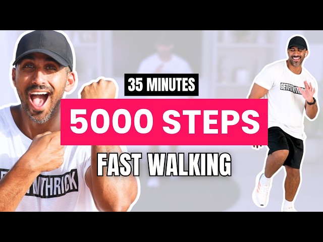 Walk Off Belly Fat at Home│5000 Steps│35 Min Daily Walk, No Jumping